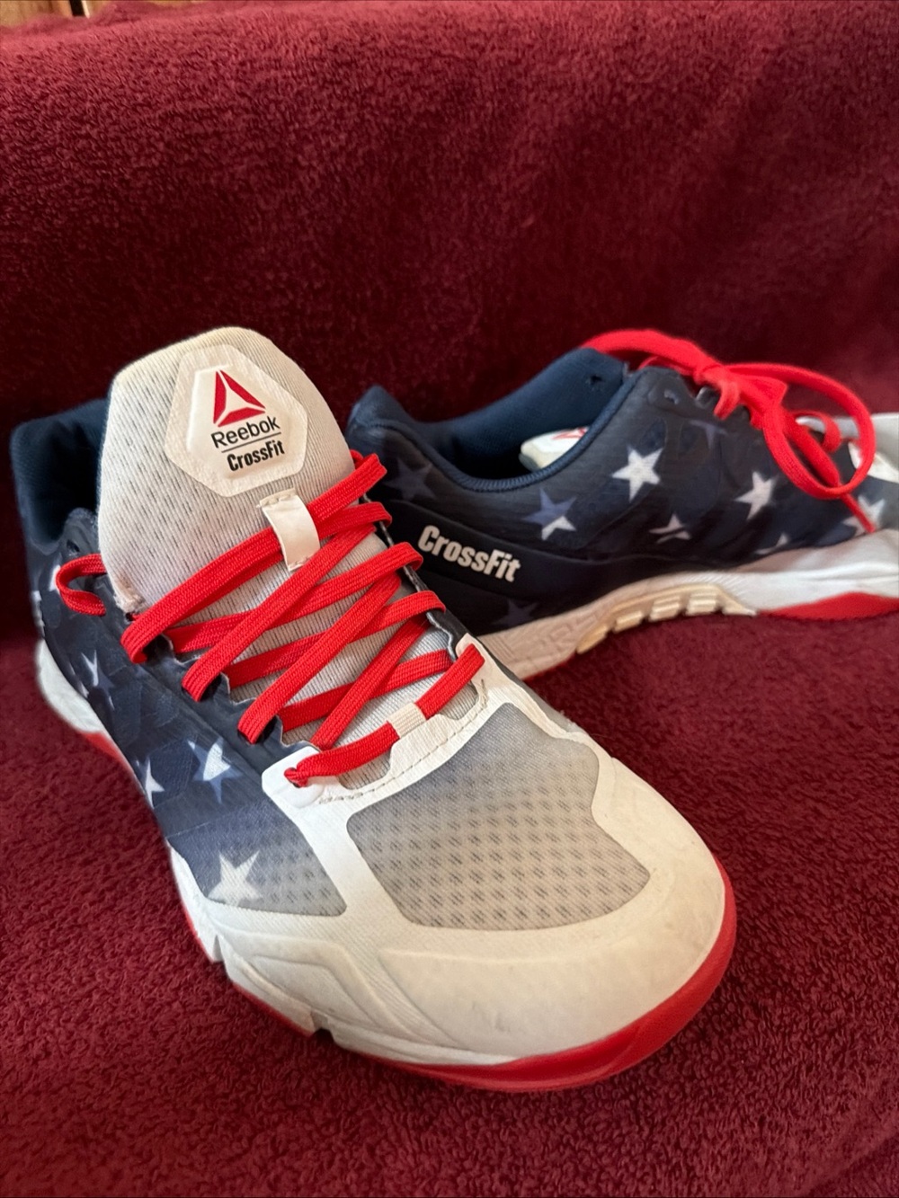 Reebok Women’s CrossFit Sneakers - Navy, White & Red, Patriotic